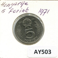 5 FORINT 1971 HONGRIE HUNGARY Pièce #AY503.F - Hongrie