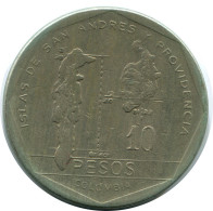 10 PESOS 1985 COLOMBIA Moneda #AR919.E - Colombia