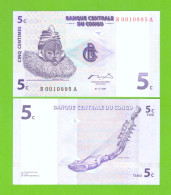 CONGO DEM.REPUBLIC 5 CENTIMES 1997 P-81 UNC - République Démocratique Du Congo & Zaïre