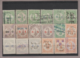 Schweiz Steuermarken Fiskalmarken Kanton Basel-Stadt Lot 15 Verschiedene M. - Fiscaux