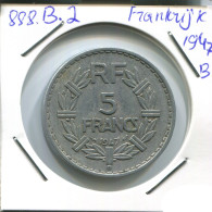 5 FRANCS 1947 B FRANCIA FRANCE Moneda #AN388.E - 5 Francs