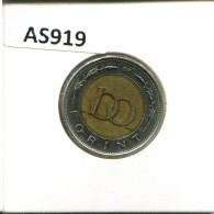 100 FORINT 1998 HUNGARY Coin BIMETALLIC #AS919.U - Hongrie