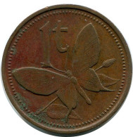 1 TOEA 1978 PAPUA NEW GUINEA Coin #BA149.U - Papúa Nueva Guinea