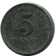 5 PFENNIG 1919 A GERMANY Coin #DB863.U - 5 Renten- & 5 Reichspfennig