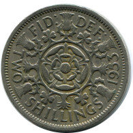 2 SHILLING 1953 UK GREAT BRITAIN Coin #AY991.U - J. 1 Florin / 2 Schillings