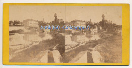 Photographie Ancienne Vue Stéréoscopique Circa 1860 SARREGUEMINES Ruines Du Vieux Pont - Stereoscopic