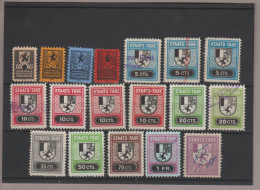 Schweiz Steuermarken Fiskalmarken Kanton Graubünden Lot 18 Verschiedene M. - Revenue Stamps