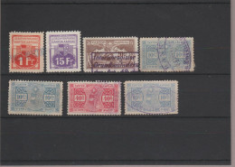 Schweiz Steuermarken Fiskalmarken Kanton Aargau 7 Verschiedene M. - Revenue Stamps