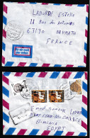 Egypte Lettre De 2003 Pour La France Thème égyptologie Pyramide Reine Tiyi  Voir Scan - Lettres & Documents