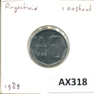 1 AUSTRAL 1989 ARGENTINA Coin #AX318.U - Argentine