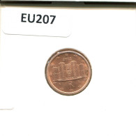 1 EURO CENT 2002 ITALY Coin #EU207.U - Italia