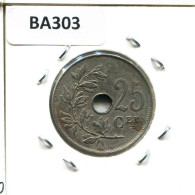 25 CENTIMES 1910 DUTCH Text BELGIUM Coin #BA303.U - 25 Centimes