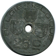 25 CENTIMES 1943 BELGIUM Coin #AW979.U - 25 Cents