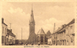 BELGIQUE - Quiévrain - Place De L'Eglise - Carte Postale Ancienne - Quiévrain