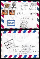 Egypte Lettre De 2003 Pour La France Thème égyptologie Pyramide Reine Tiyi  Voir Scan - Briefe U. Dokumente