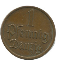 DANZIG 1 PFENNIG 1937 Dt. Reich DEUTSCHLAND GERMANY #AD625.9.D - Altri & Non Classificati