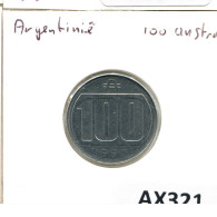 100 AUSTRALES 1990 ARGENTINIEN ARGENTINA Münze #AX321.D - Argentine