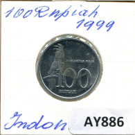 100 RUPIAH 1999 INDONESISCH INDONESIA Münze #AY886.D - Indonésie