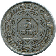 5 FRANCS 1950 MOROCCO Münze #AP256.D - Morocco