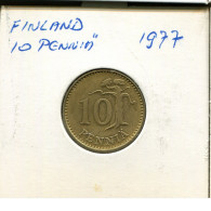 10 PENNY 1977 FINNLAND FINLAND Münze #AR335.D - Finland