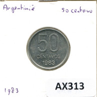 50 CENTAVOS 1983 ARGENTINIEN ARGENTINA Münze #AX313.D - Argentine