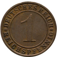 1 REICHSPFENNIG 1930 D DEUTSCHLAND Münze GERMANY #DB786.D - 1 Rentenpfennig & 1 Reichspfennig