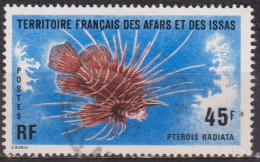 Faune Marine - AFARS ET ISSAS - Poisson - Pterois Radiata - N° 435 - 1976 - Oblitérés