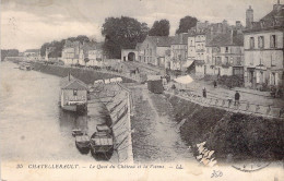 FRANCE - 86 - CHATELLERAULT - Le Quai Du Château Et La Vienne - Carte Postale Ancienne - Chatellerault