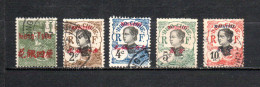 Mong - Tzeu   1903-08  .-   Y&T  Nº   17-35/38   ( B ) - Used Stamps