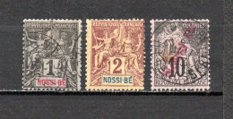 Nossi-Be   1894  .-   Y&T  Nº   27/28-31   ( A ) - Oblitérés