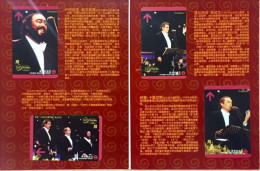 China Shanghai Metro One-way Card/one-way Ticket/subway Card,Three Tenor Concert In The Forbidden City Square，4 Pcs - Mondo