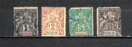 Nossi-Be   1894  .-   Y&T  Nº   27/28-30/31   ( B )      ( 30 Y 31  Faltan Punta ) - Used Stamps