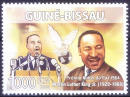 Martin Luther King Nobel Peace Winner, Guinea Bissau 2008 MNH - Martin Luther King