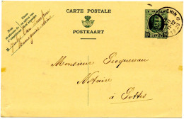 BELGIQUE - SIMPLE CERCLE RELAIS A ETOILES RAMEGNIES-CHIN SUR ENTIER CARTE POSTALE 35C HOUYOUX, 1928 - Bolli A Stelle