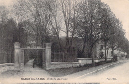 FRANCE - 88 - Bains Les Bains - Entrée Du Parc - Carte Postale Ancienne - Bains Les Bains