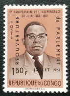 République Du Congo - C17/16 - MNH - 1961 - Michel 79 - Heropening Van Het Parlement - Unused Stamps