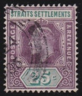 Straits Settlements        .   SG    .   133a (2 Scans)   .  Chalky   .     O      .    Cancelled - Straits Settlements