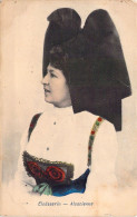 FOLKLORE - Costume D'ALSACIENNE - Colorisée - Carte Postale Ancienne - Costumes