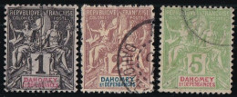 Dahomey N°6,7 & 9 - Oblitéré - TB - Gebraucht