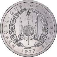 Monnaie, Djibouti, 2 Francs, 1977, Monnaie De Paris, ESSAI, FDC, Aluminium - Djibouti