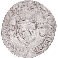 Monnaie, France, Henri II, Douzain Aux Croissants, 1551, Grenoble, TTB, Billon - 1547-1559 Enrique II