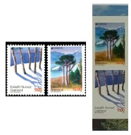 2011 - GROENLANDIA / GREENLAND - EUROPA  CEPT- LE FORESTE / THE FORESTS. 2 STAMPS + 2 ADHESIVE STAMPS. MNH - 2011