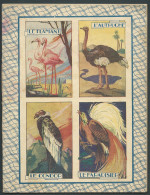 Protege Cahier Et Cahier De Jean Claude Nerdeux  1925, OISEAUX DIVERS , Flamand , Autruche, Condor  . KUB 9202 - Protège-cahiers