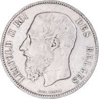 Monnaie, Belgique, Leopold II, 5 Francs, 5 Frank, 1870, Bruxelles, TB, Argent - 5 Frank