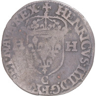 Monnaie, France, Henri IV, Douzain, 1593, Saint-Lô, TB+, Billon, Gadoury:552 - 1589-1610 Enrique IV