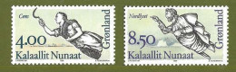 Greenland 1994 Galionsfiguren (I) Ceres And Nordlight Mi 252-253, MNH(**) - Used Stamps