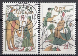 CZECH REPUBLIC 36-37,used,falc Hinged - Used Stamps