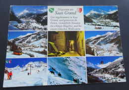 Telegramm Aus Saas Grund - Photo Klopfenstein, Adelboden - # 47571 - Saas-Grund