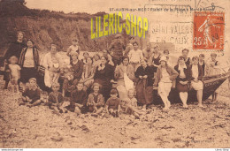 ST-AUBIN-SUR-MER (14) CPA 1928 Plaisir De La Plage à Marée Basse - COLL. BUREL-PETIT - Saint Aubin
