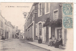 Delcampe - 72. BRULON. CPA . HOTEL DU GRAND CERF. . ANIMATION. ANNÉE 1904 + TEXTE - Brulon